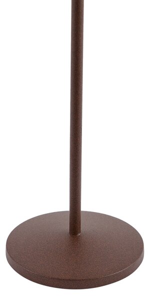Stolná lampa hrdzavo hnedá vrátane LED nabíjateľná s nabíjacou stanicou IP65 - Raika