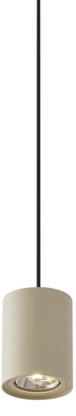 Moderné závesné svietidlo béžové s čiernou farbou pre koľajnicový systém 1-fázový GU10 70mm - Iconic Holt