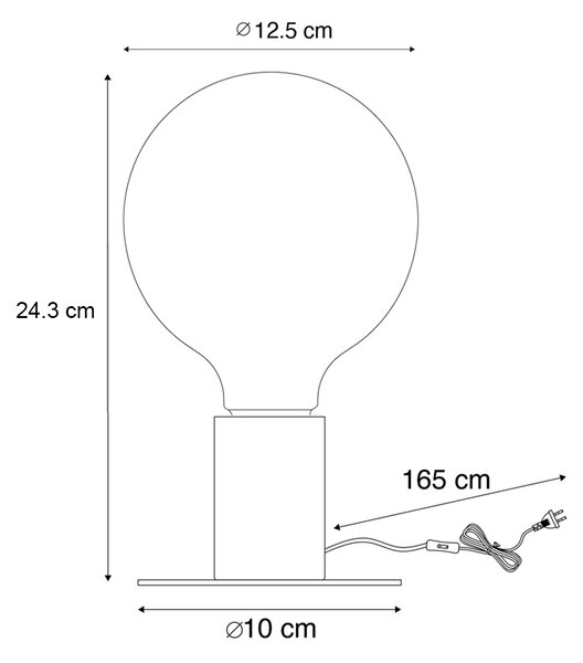 Vianočná stolná lampa zlatá vrátane LED - Facil