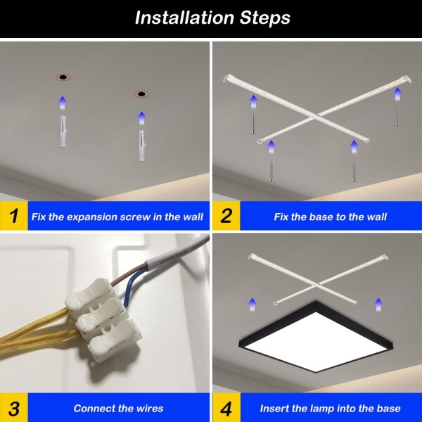Brilagi-LED Stmievateľné kúpeľňové svietidlo FRAME SMART LED/50W/230V IP44 čierne + DO