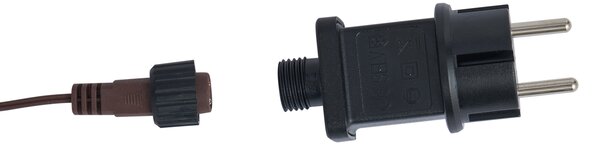 Stojacia lampa hnedá ratanová sob vrátane LED IP44 - Flossie