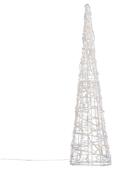 Vianočný stromček priehľadný 60 cm vrátane LED IP44 - Coni