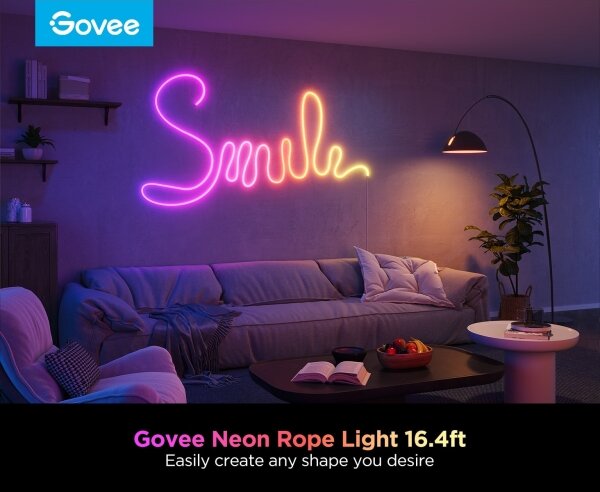 Govee - Neon 2 MATTER ohybný LED pásik 5m RGBIC Wi-Fi IP67