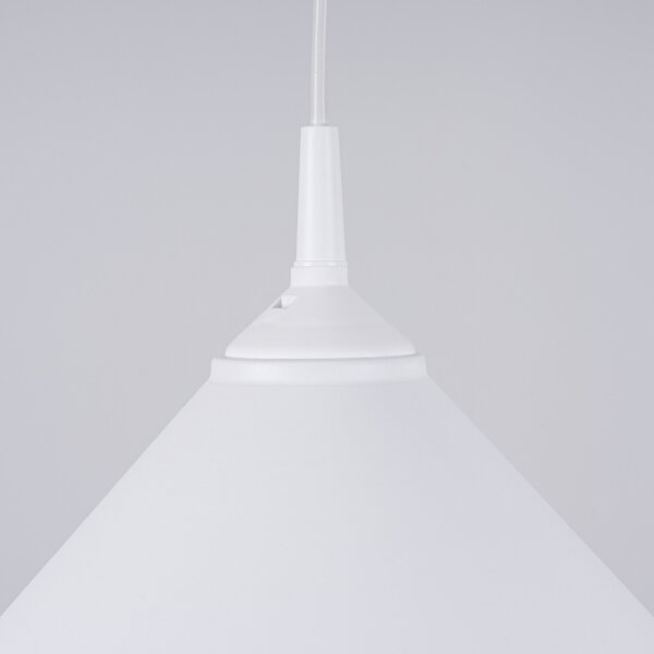 Sollux SL.1325 - Luster na lanku ZUMA 1xE27/15W/230V pr. 30 cm biela
