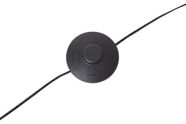 Dizajnová oblúková stojaca lampa zlatá vrátane LED s 3-stupňovým stmievaním - Anello