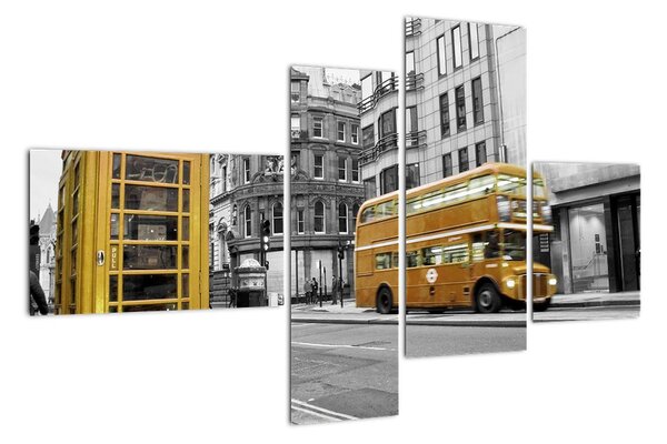 Abstraktný obraz - Londýn (Obraz 110x70cm)