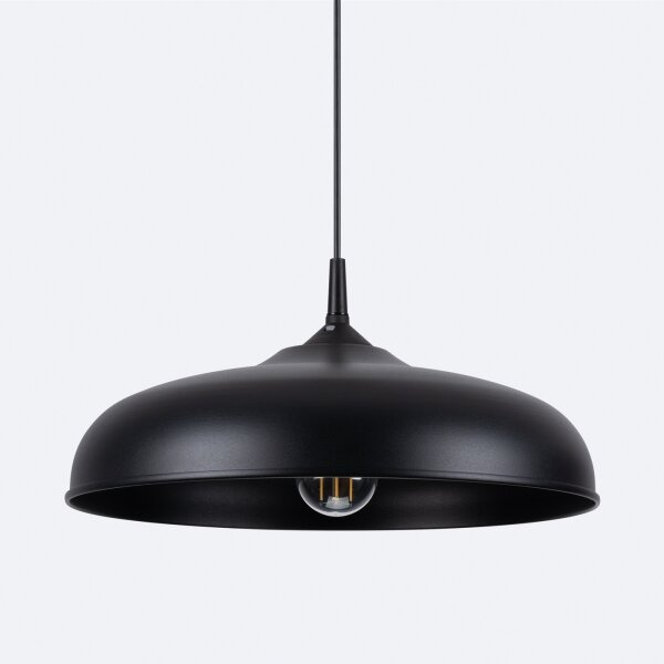 Sollux SL.1330 - Luster na lanku GINA 1xE27/15W/230V pr. 38 cm čierna