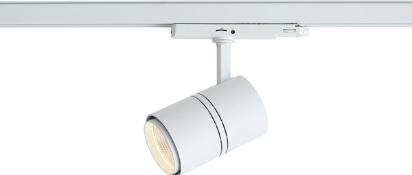 Moderné koľajnicové bodové svietidlo biele pre 3-fázovú koľajnicu vrátane LED - 3-Phase Ruler