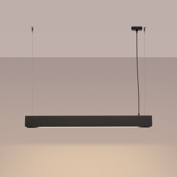 Sollux SL.1395 - LED Luster na lanku SPARK 1xG13/8,5W/230V čierna