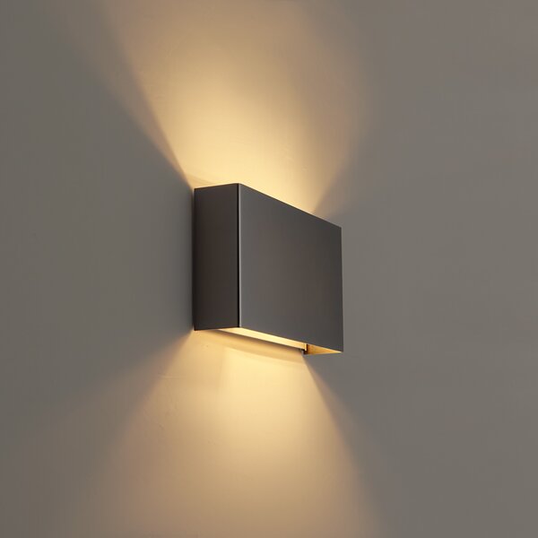 Moderné nástenné svietidlo Gunmetal 2-Lights - Otan
