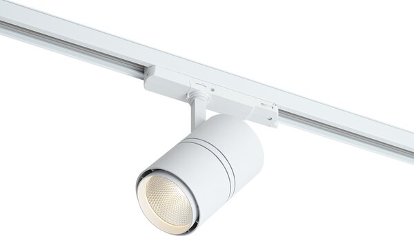 Moderné koľajnicové bodové svietidlo biele pre 3-fázovú koľajnicu vrátane LED - 3-Phase Ruler