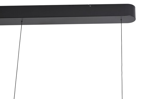 Závesná lampa čierna s béžovou farbou vrátane LED 3-stupňové stmievanie 3-svetlá Easylift - Witch