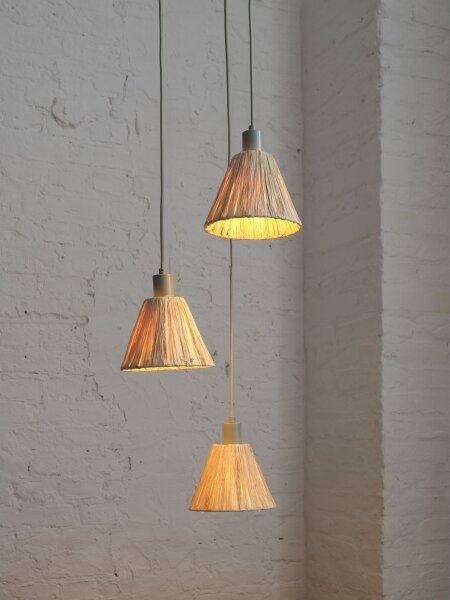 Ledvance - Luster na lanku DECOR RAFFIA 3xE27/15W/230V rafia