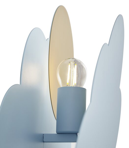 Detská nástenná lampa Modrý oblak so slnkom - Cloudy