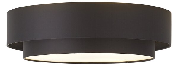 Moderné stropné svietidlo čierne 50cm 3-svetlé - Drum Duo