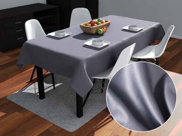 Biante Obdĺžnikový bavlněný saténový ubrus ST-003 Modrosivý 50x100 cm