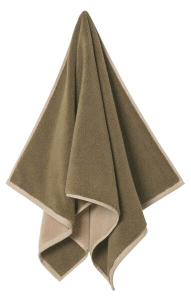 Bavlnená osuška Ekko Olive/Cashmere 70 × 140 cm