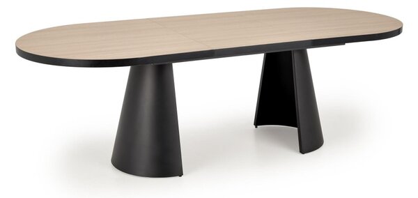 Halmar Rozkladací jedálenský stôl GIACOMO 180(240)x100 prírodný/čierny