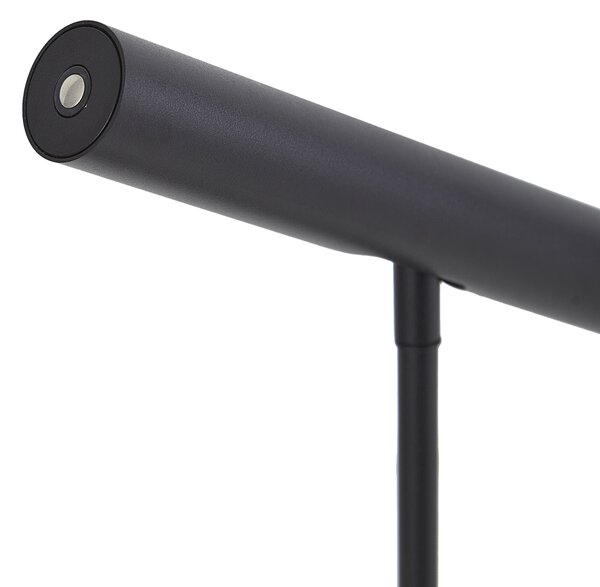 Moderná stolná lampa čierna vrátane LED s dotykovým stmievačom - Neva