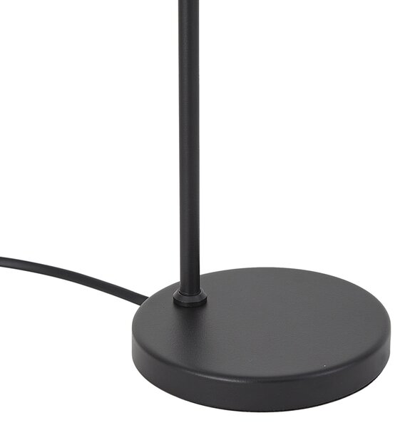 Moderná stolná lampa čierna vrátane LED s dotykovým stmievačom - Neva