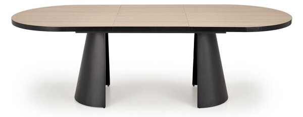 Halmar Rozkladací jedálenský stôl GIACOMO 180(240)x100 prírodný/čierny
