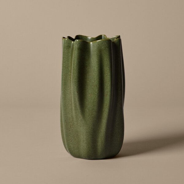 Kameninová váza Nium Dark Sage 23 cm