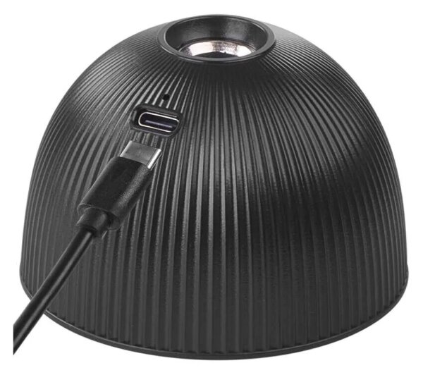LED Stmievateľná nabíjacia stolná lampa magnetická 4v1 LED/4,2W/3,7V 4000K čierna