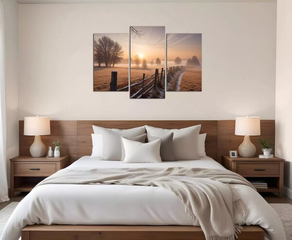 Obraz na plátne Krajina v hmle