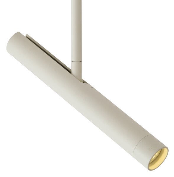 Moderný koľajnicový systém biely so 6 béžovými reflektormi 1-fázový - Slimline Avery