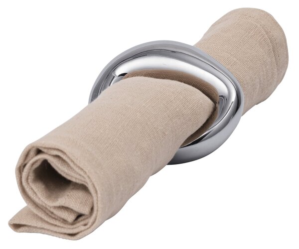 Krúžky na obrúsky Orrith Silver – set 4 ks