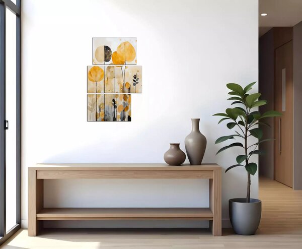 Obraz na plátne Moderné oranžové listy