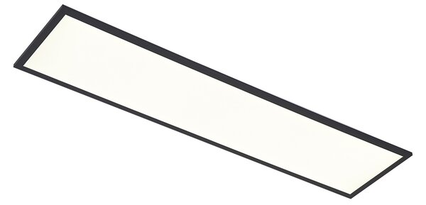 LED panel čierny obdĺžnikový vrátane LED 3-stupňovo stmievateľný - Reeves