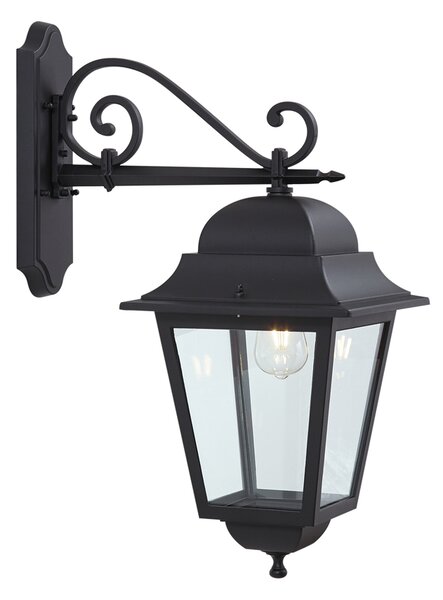 Klasická vonkajšia nástenná lampa čierna IP44 - Big
