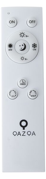 Inteligentný LED panel biely 60 cm vrátane LED stmievania na teplé svetlo s diaľkovým ovládaním - Knob