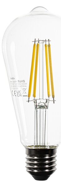 Sada 5 LED žiaroviek E27 ST64 číra 3.8W 806 lm 3000K