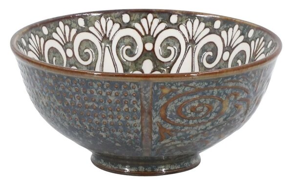 Opálová porcelánová miska s kvetmi vnútri Arés - Ø 12*5,5 cm / 300 ml - Chic Antique