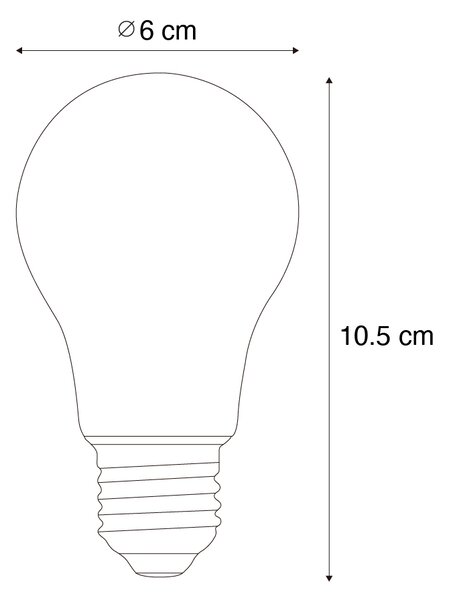 Sada 5 LED žiaroviek E27 A60 číra 2,2W 470 lm 3000K