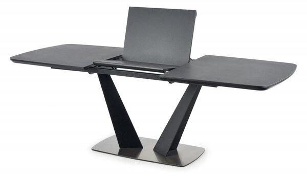 Halmar Rozkladací jedálenský stôl FANGOR 160(220)x90 tmavo sivý