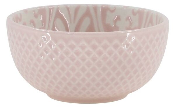 Ružová porcelánová miska s kvetmi vnútri Arés - Ø 7,5*3,5 cm / 100ml - Chic Antique