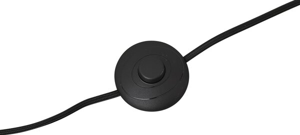 Stojacia lampa čierna s kvetinovým tienidlom a bielym interiérom 45cm - Classico
