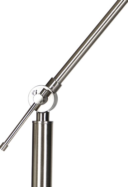 Stojaca lampa čierna nastaviteľná so zeleným tienidlom 50 cm - Editor