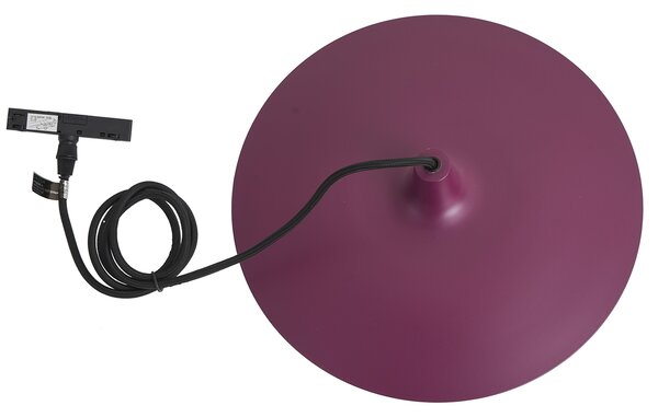 Retro závesná lampa fialová pre koľajnicový systém 1-fázový - Slimline Panzi