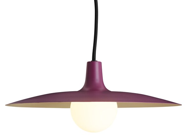 Retro závesná lampa fialová pre koľajnicový systém 1-fázový - Slimline Panzi