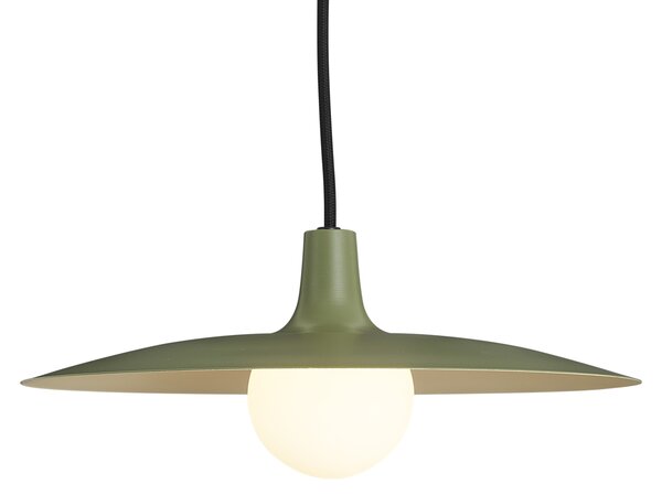 Retro závesná lampa zelená pre koľajnicový systém 1-fázový - Slimline Panzi