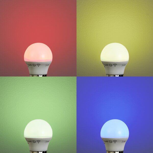 Sada 5 inteligentných stmievateľných LED žiaroviek E27 P45 Opal 4,9 W 470 lm 2200 – 4 000 K