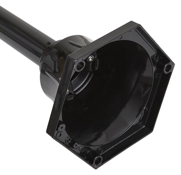 Moderná vonkajšia lampa čierna s meďou 235 cm 3-svetlá IP44 - Kansas