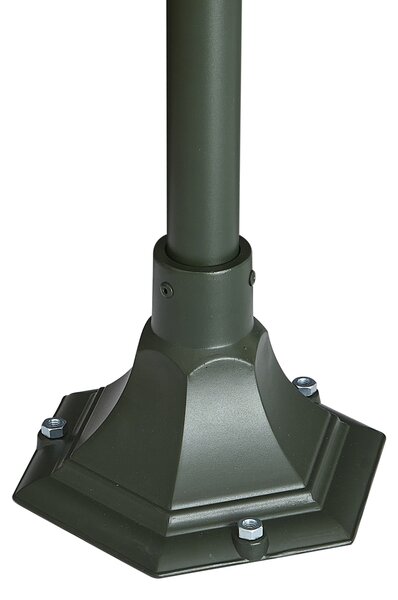 Klasická vonkajšia lampa tmavozelená 135 cm IP44 - Berta