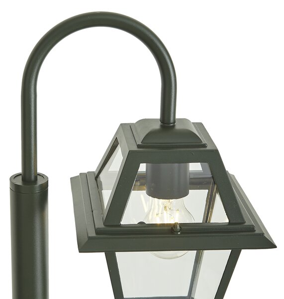 Klasická vonkajšia lampa tmavozelená 135 cm IP44 - Berta