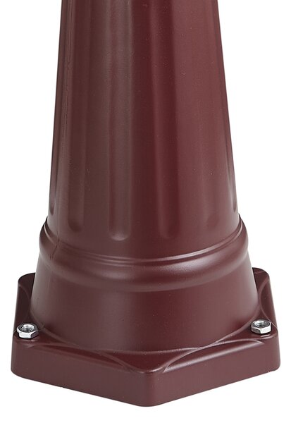 Klasická vonkajšia lampa tmavočervená 213 cm IP44 - Havana