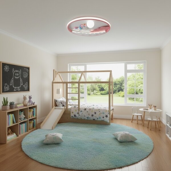 Brilagi -LED Stmievateľné detské stropné svietidlo UNICORN LED/68W/230V 3000-6000K+DO